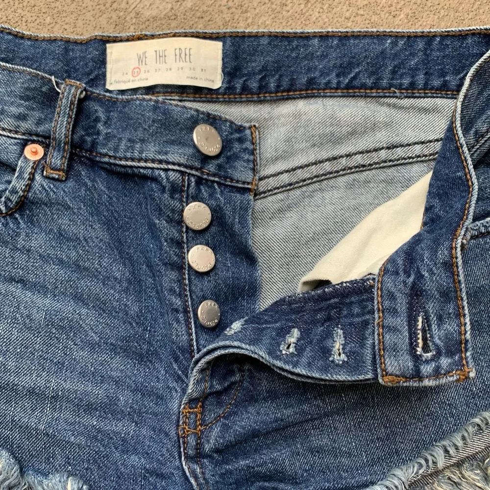Free People |  Cut Off Denim Jean Frayed Shorts